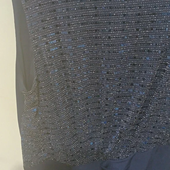 Navy Sequin Cocktail Dress by EnFocus. Size 18W - Picture 3 of 5